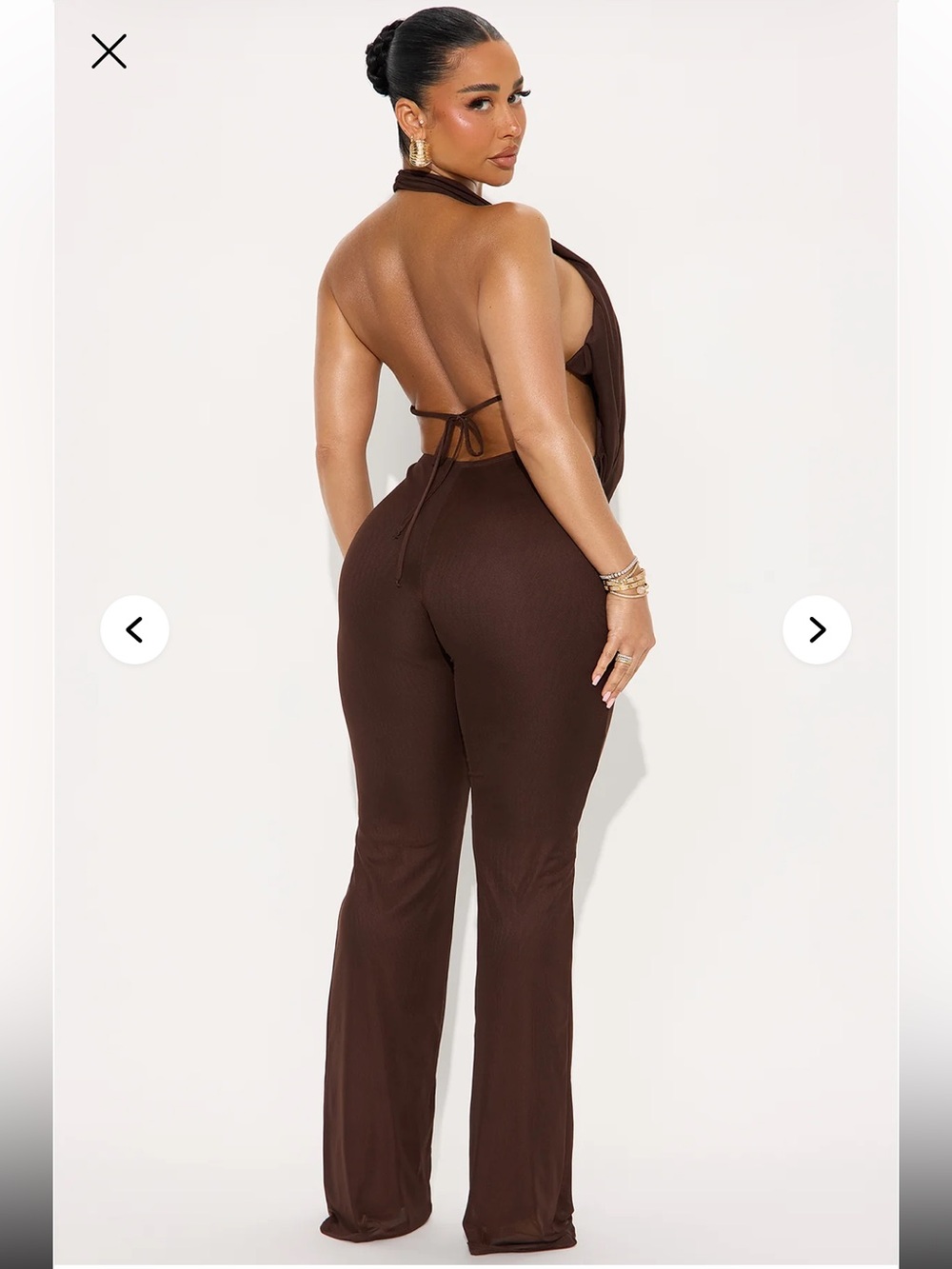 Fashionnova Brown Romper - Picture 6 of 6
